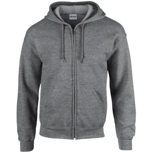 (L, Graphite Heather) Gildan Mens Heavy Blend Full Zip Hoodie (L, Graphite Heather) Gildan Mens Heavy Blend Full Zip Hoodie