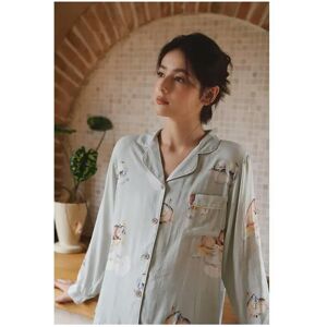 nobrand (Dreamland, L ( 60-67 kg )) Autumn Bamboo Cotton Double Gauze Pajamas for Women nobrand (Dreamland, L ( 60-67 kg )) Autumn Bamboo Cotton Double Gauze Pajamas for Women