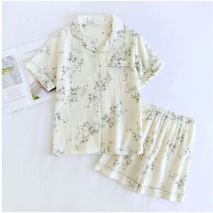 nobrand (WOMEN, L) Summer Pure Cotton Gauze Couple Pajamas Men and Women's Thin Short Sl nobrand (WOMEN, L) Summer Pure Cotton Gauze Couple Pajamas Men and Women's Thin Short Sl