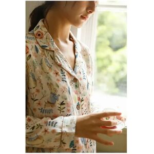 nobrand (Magic Rabbit, M ( 50-60 kg )) Autumn Bamboo Cotton Double Gauze Pajamas for Wom nobrand (Magic Rabbit, M ( 50-60 kg )) Autumn Bamboo Cotton Double Gauze Pajamas for Wom