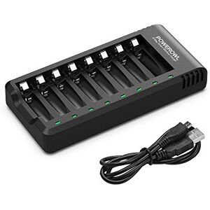 POWEROWL 8 Bay AA AAA Battery Charger (USB High-Speed Charging, Independent Slot) for Ni- POWEROWL 8 Bay AA AAA Battery Charger (USB High-Speed Charging, Independent Slot) for Ni-