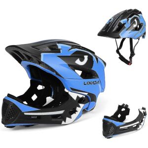 Unbranded Blue Kids Detachable Full Face Helmet for Roller Skating Unbranded Blue Kids Detachable Full Face Helmet for Roller Skating