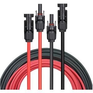 Unbranded Solar Extension Cable Wire Black Red 12awg(4mm) With Female And Male Solar Con Unbranded Solar Extension Cable Wire Black Red 12awg(4mm) With Female And Male Solar Con