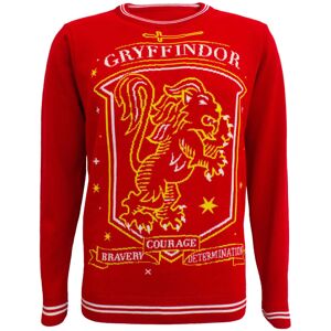 (XL, Red) Harry Potter Christmas Jumper Gryffindor Crest Official Unisex Red Ugl (XL, Red) Harry Potter Christmas Jumper Gryffindor Crest Official Unisex Red Ugl