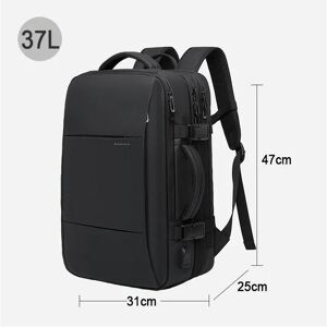 Unbranded (Black 37L) BANGE Travel Backpack Men Business Backpack School Expandable USB Ba Unbranded (Black 37L) BANGE Travel Backpack Men Business Backpack School Expandable USB Ba