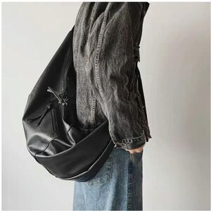 Unbranded (Black, 62 8 30cm) Miyagawa Retro Korean Version Ins Hobos Bag Causal Large Capa Unbranded (Black, 62 8 30cm) Miyagawa Retro Korean Version Ins Hobos Bag Causal Large Capa