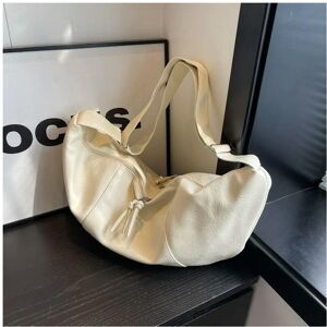 Unbranded (Beige, 62 8 30cm) Miyagawa Retro Korean Version Ins Hobos Bag Causal Large Capa Unbranded (Beige, 62 8 30cm) Miyagawa Retro Korean Version Ins Hobos Bag Causal Large Capa