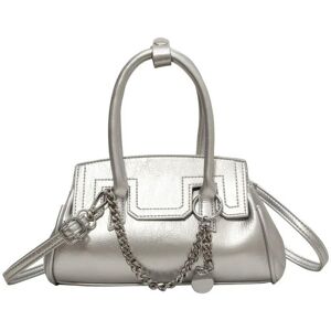 nobrand (silvery) 2024 New Soft Handle Women's Handbag Leather Women's Versatile Small C nobrand (silvery) 2024 New Soft Handle Women's Handbag Leather Women's Versatile Small C