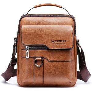 Unbranded (Brown, 22x8x26cm) Brand Men Shoulder Bag for 9.7" ipad Men PU Leather Flaps Men Unbranded (Brown, 22x8x26cm) Brand Men Shoulder Bag for 9.7" ipad Men PU Leather Flaps Men