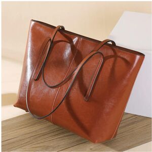 Unbranded (Brown, 33x13x30cm) Women's High Capacity 2024 New Genuine Leather Women's Bag F Unbranded (Brown, 33x13x30cm) Women's High Capacity 2024 New Genuine Leather Women's Bag F