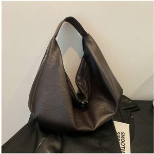 Unbranded (Chocolate) Big Black Shoulder Bags for Women Large Hobo Shopper Bag Solid Color Unbranded (Chocolate) Big Black Shoulder Bags for Women Large Hobo Shopper Bag Solid Color
