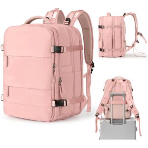 Unbranded (Pink) Weekender Carry on Backpack,45L Expandable Travel Backpack Convertible Br Unbranded (Pink) Weekender Carry on Backpack,45L Expandable Travel Backpack Convertible Br
