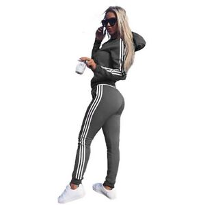 Unbranded (Grey, XL UK 12-14) Womens 2 Pcs Athleisure Sports Wear Tracksuit Hoodie Pants S Unbranded (Grey, XL UK 12-14) Womens 2 Pcs Athleisure Sports Wear Tracksuit Hoodie Pants S