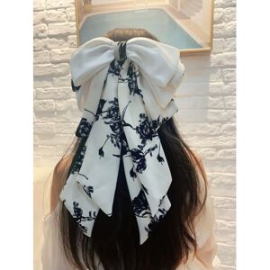 Unbranded (white) Autumn Flower Splicing Large Bow Hairpin Women Satin Big Bowknot Bow Bar Unbranded (white) Autumn Flower Splicing Large Bow Hairpin Women Satin Big Bowknot Bow Bar