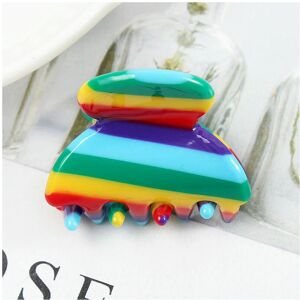 Unbranded (lee0087-10) Women's Hair Clips Colorful Geometric Crab Claw Clip Acetate Leopar Unbranded (lee0087-10) Women's Hair Clips Colorful Geometric Crab Claw Clip Acetate Leopar