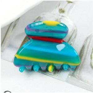 Unbranded (lee0087-21) Women's Hair Clips Colorful Geometric Crab Claw Clip Acetate Leopar Unbranded (lee0087-21) Women's Hair Clips Colorful Geometric Crab Claw Clip Acetate Leopar