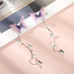 Unbranded (C 2PCS) Butterfly Hairpins New Korean Yarn Elegant Metal Tassel Long Hair Clips Unbranded (C 2PCS) Butterfly Hairpins New Korean Yarn Elegant Metal Tassel Long Hair Clips