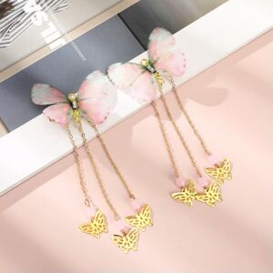 Unbranded (F 2PCS) Butterfly Hairpins New Korean Yarn Elegant Metal Tassel Long Hair Clips Unbranded (F 2PCS) Butterfly Hairpins New Korean Yarn Elegant Metal Tassel Long Hair Clips