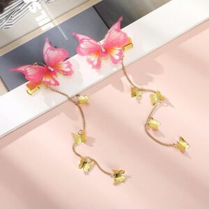 Unbranded (E 2PCS) Butterfly Hairpins New Korean Yarn Elegant Metal Tassel Long Hair Clips Unbranded (E 2PCS) Butterfly Hairpins New Korean Yarn Elegant Metal Tassel Long Hair Clips