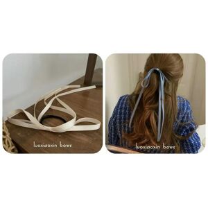 Unbranded (Ribbon Hair Band Sky) Zhao Lusi Same Style Retro French Summer Summer Bow Ribbo Unbranded (Ribbon Hair Band Sky) Zhao Lusi Same Style Retro French Summer Summer Bow Ribbo
