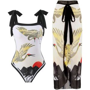 Unbranded (1 set-G, M) One Piece Swimsuit Bikini with Skirt Swimwear Summer Women Bowknot Unbranded (1 set-G, M) One Piece Swimsuit Bikini with Skirt Swimwear Summer Women Bowknot