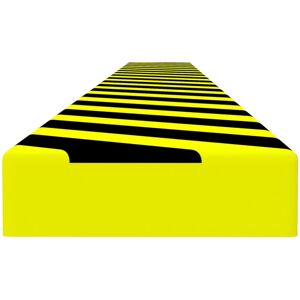 (6 x 2 x 101.5 cm/ 1 pcs) vidaXL 1/2x Corner Protector Yellow and Black PU Edge (6 x 2 x 101.5 cm/ 1 pcs) vidaXL 1/2x Corner Protector Yellow and Black PU Edge