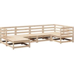vidaXL 6 Piece Patio Sofa Set Solid Wood Pine vidaXL 6 Piece Patio Sofa Set Solid Wood Pine
