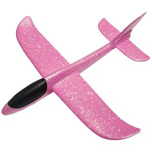 MDSRJONE (Pink) 48cm Large LED Airplane Aeroplane Toy Light Foam Outdoor Throwing Flying MDSRJONE (Pink) 48cm Large LED Airplane Aeroplane Toy Light Foam Outdoor Throwing Flying