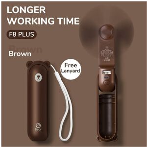 nobrand (4500mAh brown F8X) JISULIFE Portable Fan Mini Handheld Fan USB 4500mAh Recharge nobrand (4500mAh brown F8X) JISULIFE Portable Fan Mini Handheld Fan USB 4500mAh Recharge