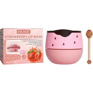 Unbranded (Strawberry lip mask+lip brush stick) EELHOE Lip Mask Exfoliates, Moisturizes, F Unbranded (Strawberry lip mask+lip brush stick) EELHOE Lip Mask Exfoliates, Moisturizes, F