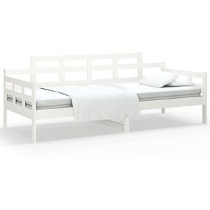 (white, 90 x 190 cm) vidaXL Solid Wood Pine Day Bed Occasional Sleepover Bed Mul (white, 90 x 190 cm) vidaXL Solid Wood Pine Day Bed Occasional Sleepover Bed Mul
