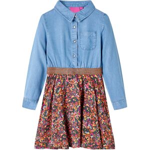 VidaXL (140 (9-10y)) Kids' Dress with Long Sleeves Children Kids Girl's Dress Navy and VidaXL (140 (9-10y)) Kids' Dress with Long Sleeves Children Kids Girl's Dress Navy and