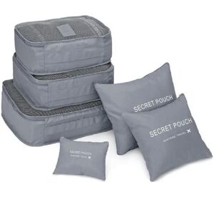 nobrand (GRAY) Fashion Hot 6 Pieces Travel Bags Waterproof Clothes Storage Luggage Organ nobrand (GRAY) Fashion Hot 6 Pieces Travel Bags Waterproof Clothes Storage Luggage Organ