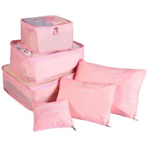 nobrand (pink-6PCS-S) Thickened 6Piece/Set Travel Bag Clothes and Shoes Trimmer Travel P nobrand (pink-6PCS-S) Thickened 6Piece/Set Travel Bag Clothes and Shoes Trimmer Travel P