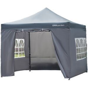 Gr8 Garden Commercial Grade Grey Pop Up Gazebo Waterproof Heavy Duty Tent 3x3m Gr8 Garden Commercial Grade Grey Pop Up Gazebo Waterproof Heavy Duty Tent 3x3m