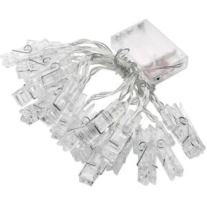 Groov-e LED Clips - 3m Photo Clip Strip Lights with 20 LED Clips - Warm White Lighting - Groov-e LED Clips - 3m Photo Clip Strip Lights with 20 LED Clips - Warm White Lighting -