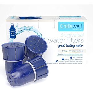 Baylola Chillswell Universal Longlife Water Filters 3 Pack (6 Months Supply), BPA Free, Baylola Chillswell Universal Longlife Water Filters 3 Pack (6 Months Supply), BPA Free,