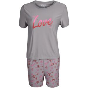 True Face (Grey, 2XL) Ladies Pyjamas Set Nightwear Short Sleeve Top True Face (Grey, 2XL) Ladies Pyjamas Set Nightwear Short Sleeve Top