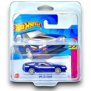 Hot Wheels DMC Delorean (Dark Matt Blue) - 8/10 HW: The '80s - 2023-101/250 (Short Card) - Hot Wheels DMC Delorean (Dark Matt Blue) - 8/10 HW: The '80s - 2023-101/250 (Short Card) -
