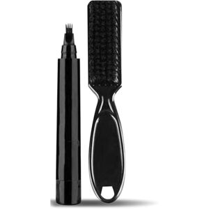 Unbranded (Black+Brush (bagged) ) East Moon Beard Filling Pen Men's Beard Pen Waterproof B Unbranded (Black+Brush (bagged) ) East Moon Beard Filling Pen Men's Beard Pen Waterproof B