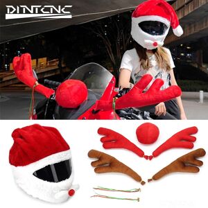 Unbranded (Red) New Motorcycle Rearview Mirror Trim Full Helmet Cover Decor Santa Claus Re Unbranded (Red) New Motorcycle Rearview Mirror Trim Full Helmet Cover Decor Santa Claus Re