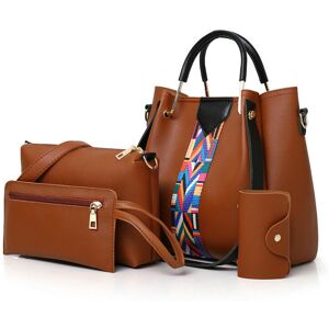 Unbranded (brown) Women's Bag 2024 New European And American Fashion Four -Piece Set Of Mo Unbranded (brown) Women's Bag 2024 New European And American Fashion Four -Piece Set Of Mo