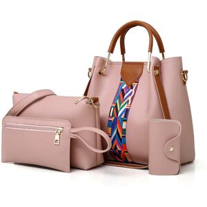 Unbranded (Pink) Women's Bag 2024 New European And American Fashion Four -Piece Set Of Mot Unbranded (Pink) Women's Bag 2024 New European And American Fashion Four -Piece Set Of Mot