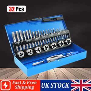 Unbranded Metric Tap Die Set Hand Tapping Tools Screw M3-M12 32Pcs Unbranded Metric Tap Die Set Hand Tapping Tools Screw M3-M12 32Pcs