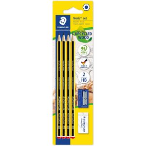 Staedtler Noris school pencil set of 4 HB, eraser & sharpener Staedtler Noris school pencil set of 4 HB, eraser & sharpener