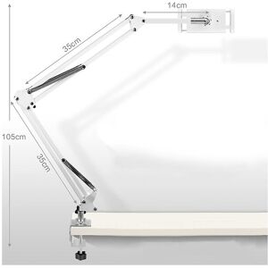 Unbranded (White, 105cm) Adjustable Foldable Tablet Holder For Bed Desk 360 Degree Rotatio Unbranded (White, 105cm) Adjustable Foldable Tablet Holder For Bed Desk 360 Degree Rotatio