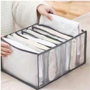 Unbranded (Large 9 grid (36 * 25 * 20) T-shirt skirt, white) Household Underwear Storage B Unbranded (Large 9 grid (36 * 25 * 20) T-shirt skirt, white) Household Underwear Storage B