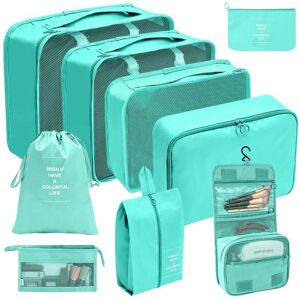 Unbranded (Makeup and toiletries 9-piece set in bright blue, suit) Hot Selling Amazon Wate Unbranded (Makeup and toiletries 9-piece set in bright blue, suit) Hot Selling Amazon Wate