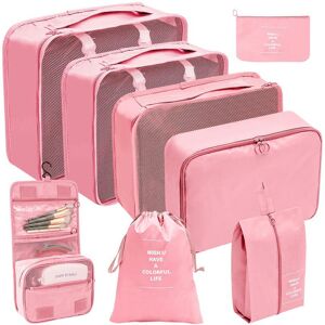 Unbranded (Eight piece set of toiletries in pink, suit) Hot Selling Amazon Waterproof Trav Unbranded (Eight piece set of toiletries in pink, suit) Hot Selling Amazon Waterproof Trav