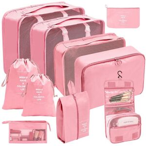 Unbranded (Ten piece set in pink, suit) Hot Selling Amazon Waterproof Travel Storage Bag S Unbranded (Ten piece set in pink, suit) Hot Selling Amazon Waterproof Travel Storage Bag S